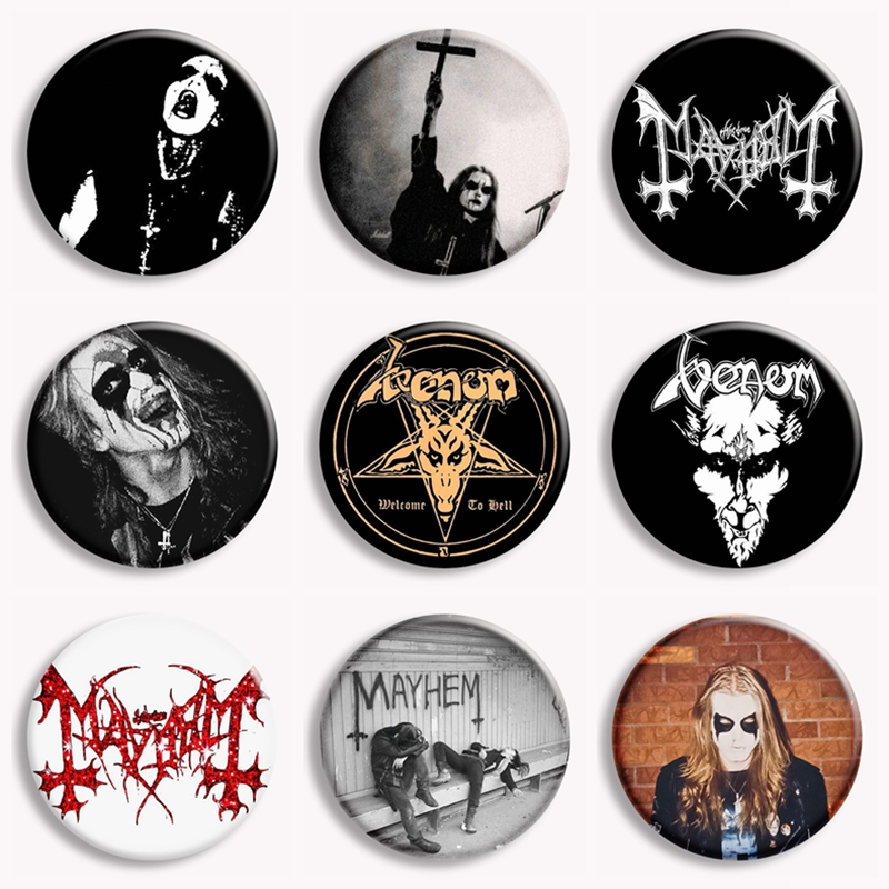 Vintage Collectible Buttons - Rock Mayhem – broche à bouton