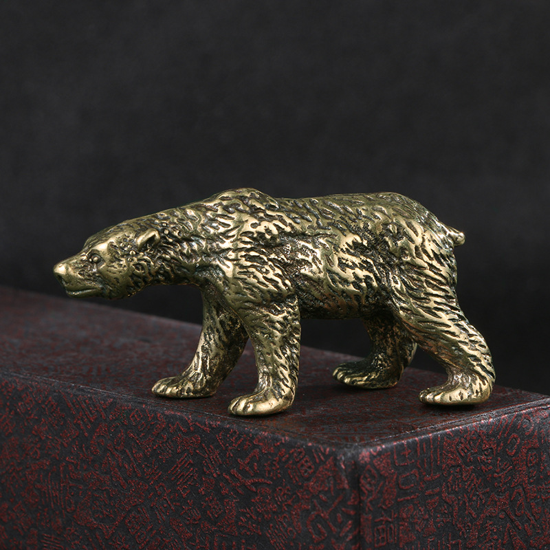 Vintage Collectible Bears - 1 pièce Sculpture d'ours vintage en