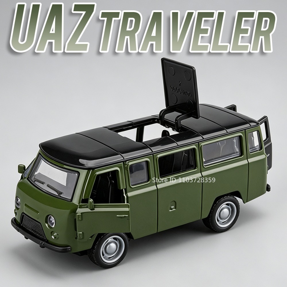Vintage Collectible Cars - Modèle de voiture miniature UAZ Traveler