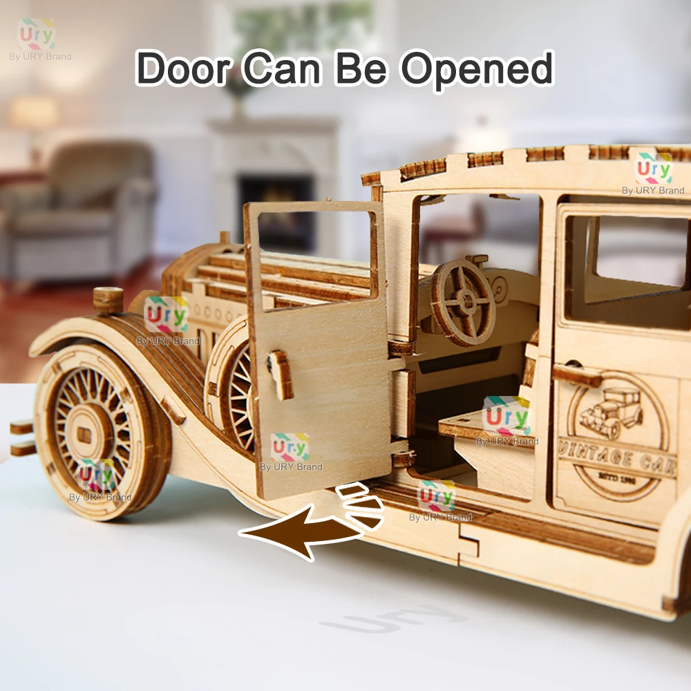 Ury Puzzle 3D en bois, voiture - Vintage Collectible Cars avis et prix