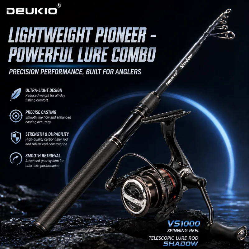 DEUKIO Combo canne à pêche et  - Developing Tank Reel avis et prix