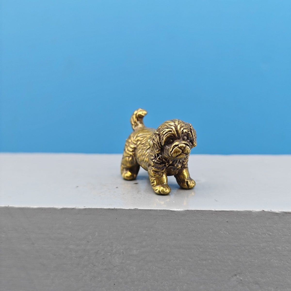 Miniature en laiton de chien b - Vintage Collectible Bears avis et prix