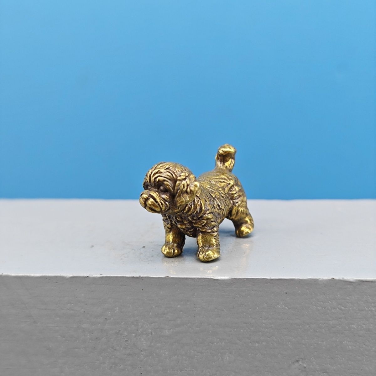 Miniature en laiton de chien b - Vintage Collectible Bears avis et prix